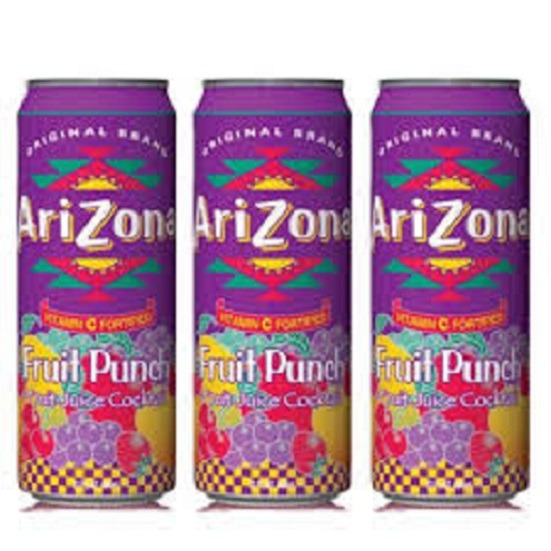 Arizona Fruit Punch Flavour Fruit Juice Cocktail 680ml Can