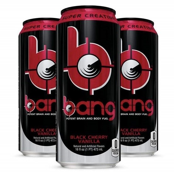 Bang Energy Drink Black Cherry Vanilla RTD No Sugar No Carbs Gluten Free 473ml