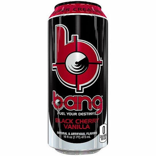 Bang Energy Drink Black Cherry Vanilla RTD No Sugar No Carbs Gluten Free 473ml