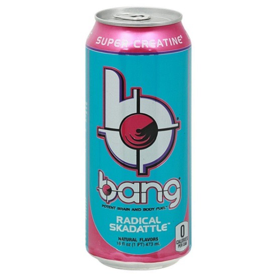 Bang Energy Drink Radical Skadattle RTD No Sugar No Carbs Gluten Free 473ml