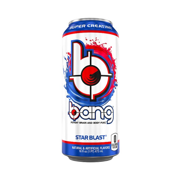 Bang Energy Drink Star Blast RTD No Sugar No Carbs Gluten Free 473ml