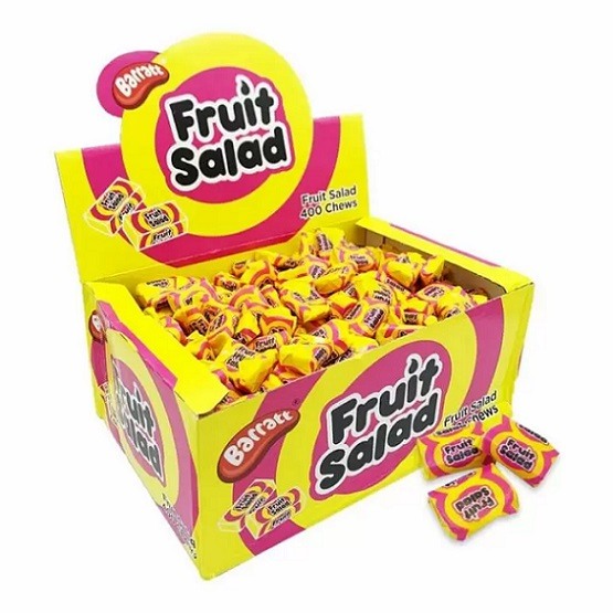 Barratt Fruit Salad Flavoured Chewy Candy Gluten Free x 20  Lollies