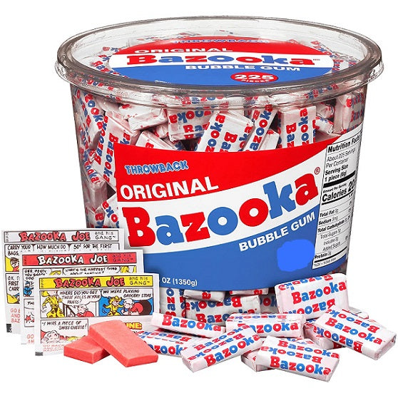 Bazooka Original Flavour Bubble Gum Single Piece 6g