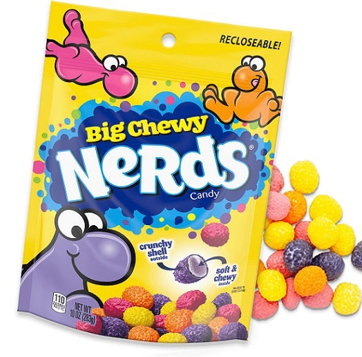 Nerds Big Chewy Crunchy & Chewy Flavour Candy Lollies Gluten Free 170g