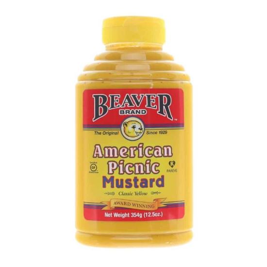 Beaver American Picnic Mustard Squeeze Bottle Gluten Free 354g