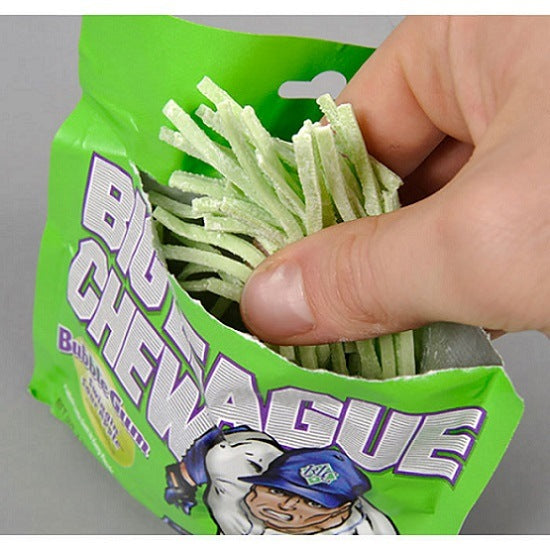 Big League Chew Swingin Apple Bubble Gum Gluten Free 60g Packet Pouch BBD: 15/11/23