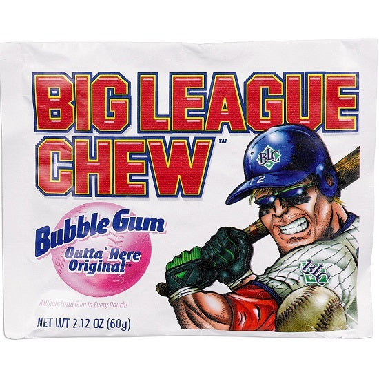 Big League Chew Original Bubble Gum Gluten Free 60g Packet Pouch