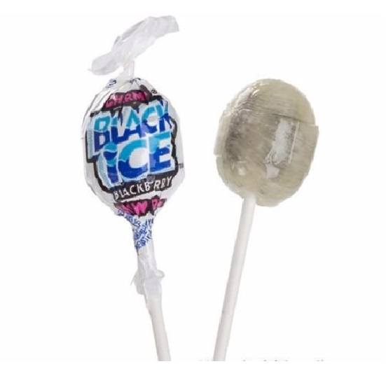 Charms Blow Pops Black Ice Lollypop Lollipop with Bubble Gum Centre Gluten Free 18g