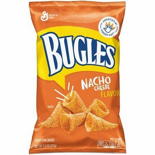 Bugles Nacho Cheese Crispy Corn Chips Snacks 104g