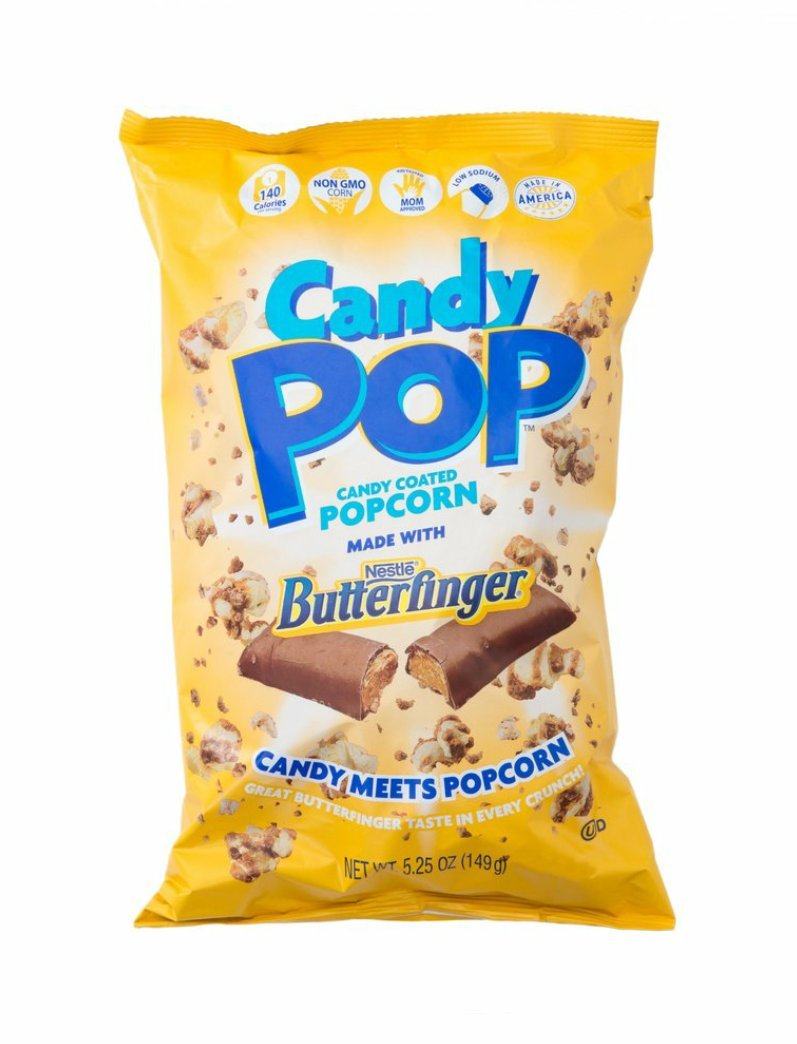 Candy Pop Popcorn Butterfinger Snack Treat 149g Bag