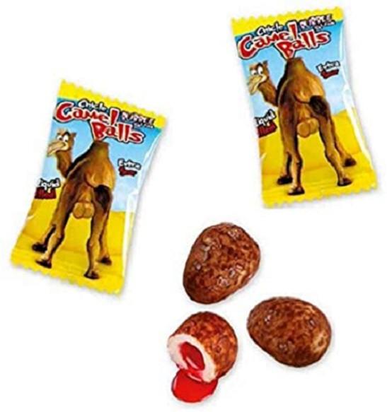 Fini Camel Balls Chewing Gum with Liquid Sour Centre Gluten Free 5g