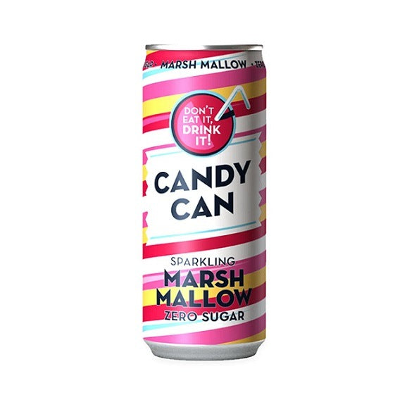 Candy Can Sparkling Marshmallow Soda Soft Drink Zero Sugar Don't Eat it Drink It 330ml Can