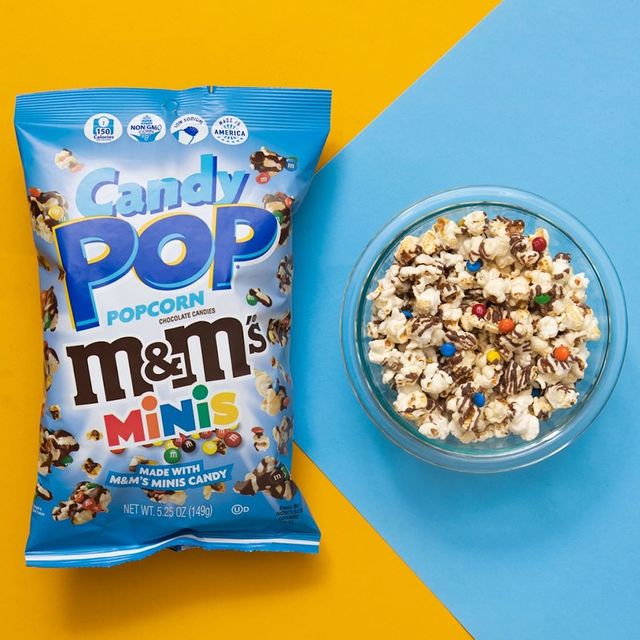 Candy Pop Popcorn M and Ms M&M's Mini Snack Treat 149g Bag