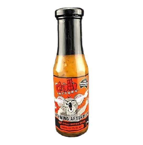 The Chilli Factory Hot Chilli Mango Sauce Morning Afterburn Gluten Free 240ml