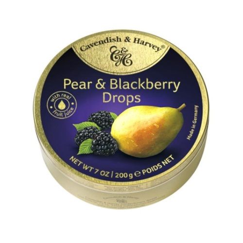 Cavendish and Harvey Pear and Blackberry Drops 200g Tin