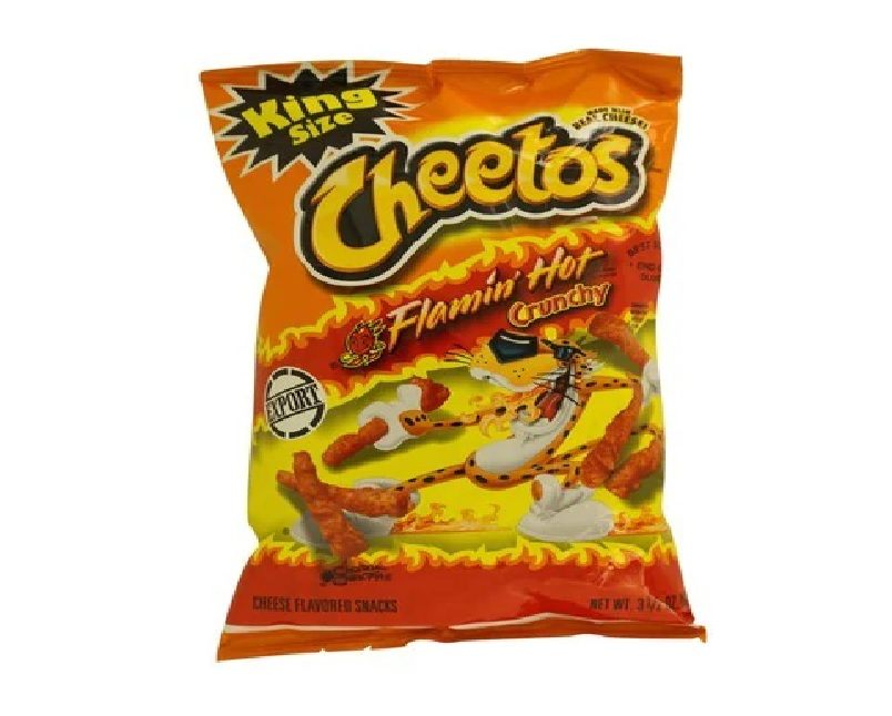 Cheetos Flamin Hot Crunchy King Size 99g Packet