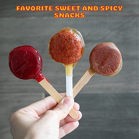 Zumba Rica Watermelon Sandia Chilli Powder Lollipop with Caramel 22g