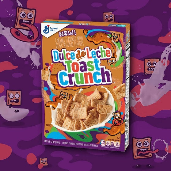 Cinnamon Toast Crunch Dulce De Leche Caramel Breakfast Cereal 340g
