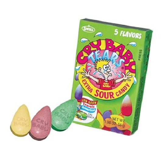 Cry Baby Tears Extra Sour Candy Lollies Gluten Free 56g