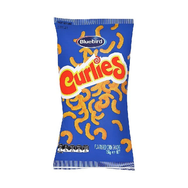 Bluebird Curlies Flavoured Corn Snacks 150g Bag