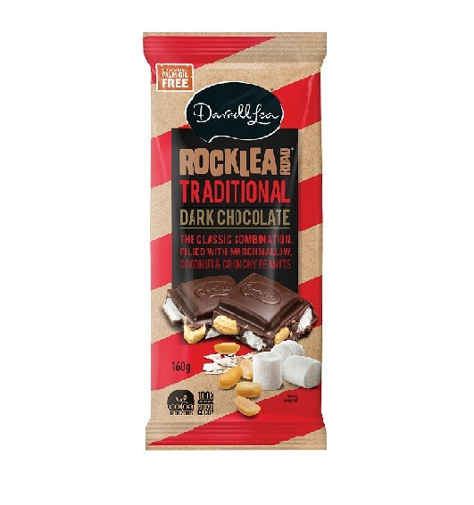 Darrell Lea Rocklea Road Dark Chocolate Block 160g