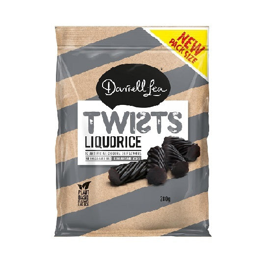 Darrell Lea Liquorice Licorice Twists 280g