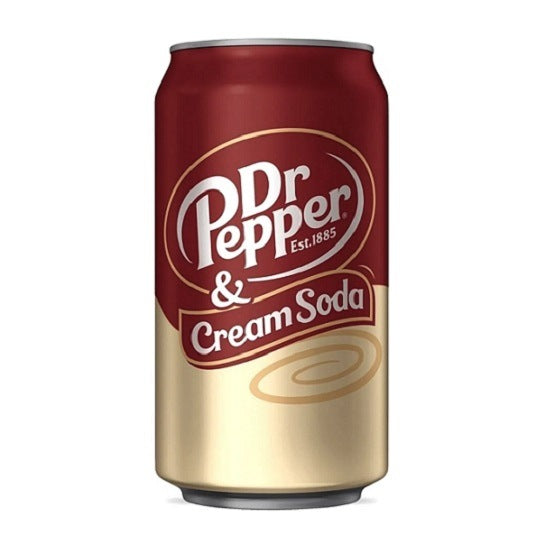 Dr Pepper &amp; Cream Soda Soft Drink Soda 355ml Can