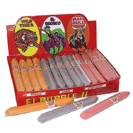 El Bubble II Cigar Shape Bubble Gum Sticks Gluten Free 20g