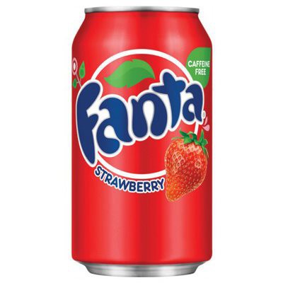 Fanta Strawberry Flavour Soft Drink Soda 355ml Can