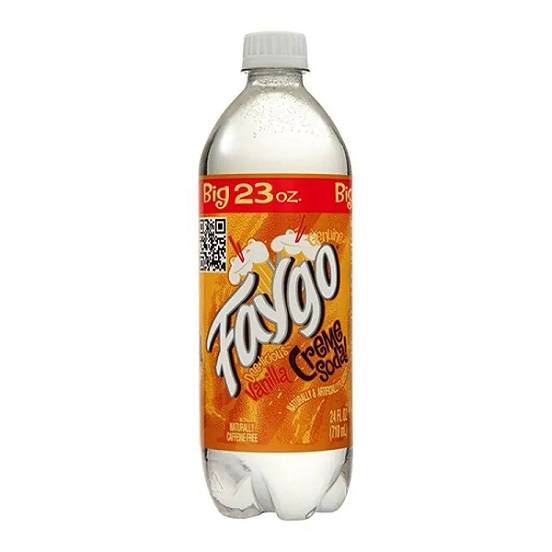 Faygo Vanilla Creme Soda Flavoured Soft Drink Soda Bottle 680ml