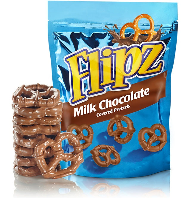 Flipz Milk Chocolate Covered Pretzels 141g Pouch