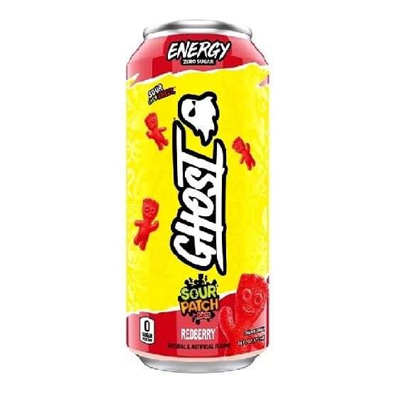 Ghost Sour Patch Kids Redberry Energy Drink RTD No Sugar Gluten Free Vegan 473ml