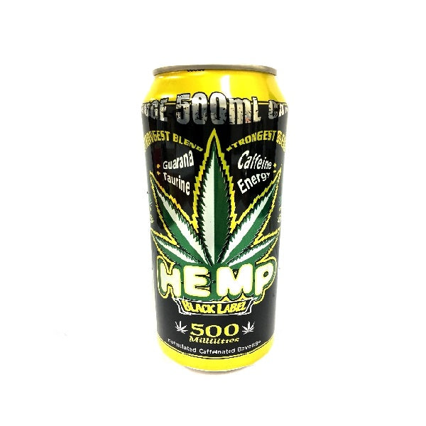 Hemp Black Label Formulated Caffeinated Drink Energy Drink RTD 500mL Can