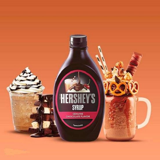 Hershey's Hersheys Chocolate Syrup Milkshake Ice Cream Topping Gluten Free 680ml BBD: 29/02/24