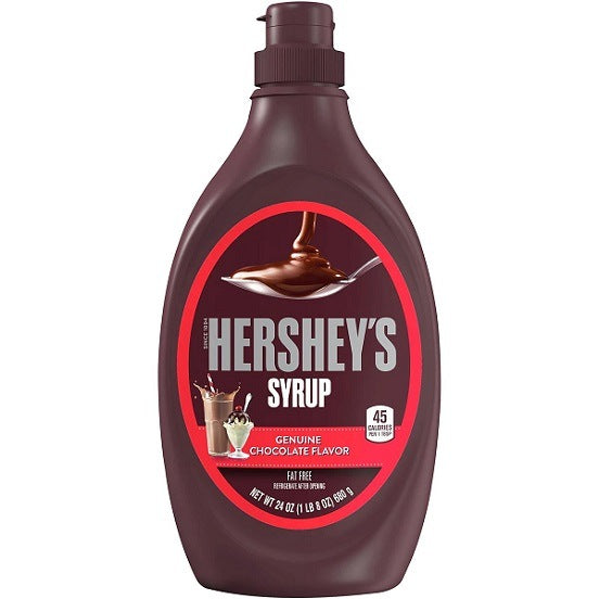 Hershey's Hersheys Chocolate Syrup Milkshake Ice Cream Topping Gluten Free 680ml