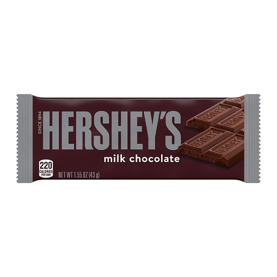 Hersheys Hershey's Milk Chocolate Bar 43g BBD:30/07/24 Gluten Free