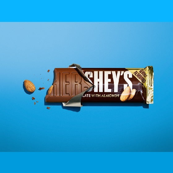 Hershey's Hersheys Milk Chocolate with Almonds Bar 41g BBD: END AUGUST 2023