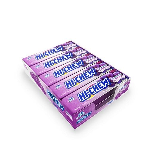 Hi Chew Grape Chewy Candy Gluten Free 50g