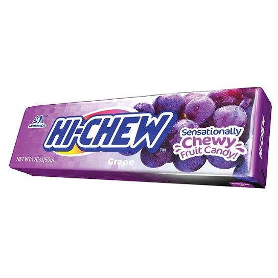 Hi Chew Grape Chewy Candy Gluten Free 50g