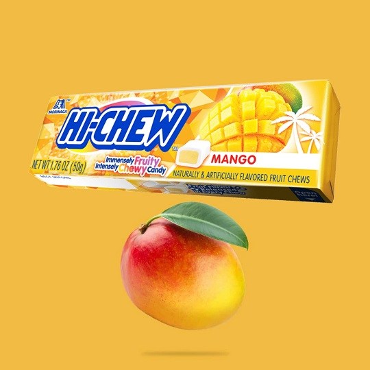 Hi Chew Mango Chewy Candy Gluten Free 50g BBD: 19/07/23