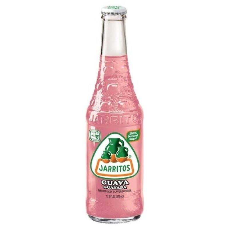Jarritos Guava Flavoured Soda Soft Drink 370ml Glass Bottle