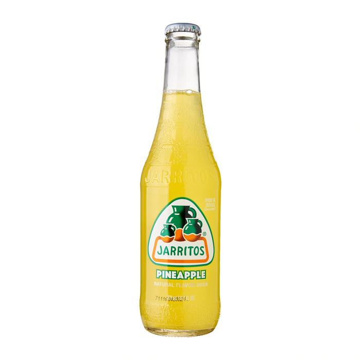 Jarritos Pineapple Flavoured Soda Soft Drink 370ml Glass Bottle