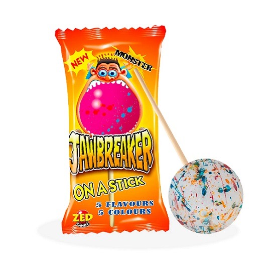 Jawbreaker Jaw Breaker Gobstopper on a stick with Gum Centre Gluten Free 55g