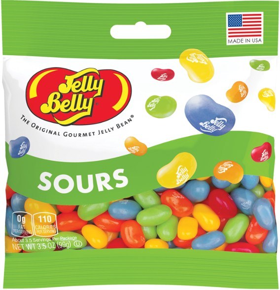 Jelly Belly Sours Flavoured Jelly Beans 99g Packet The Lolly Barn