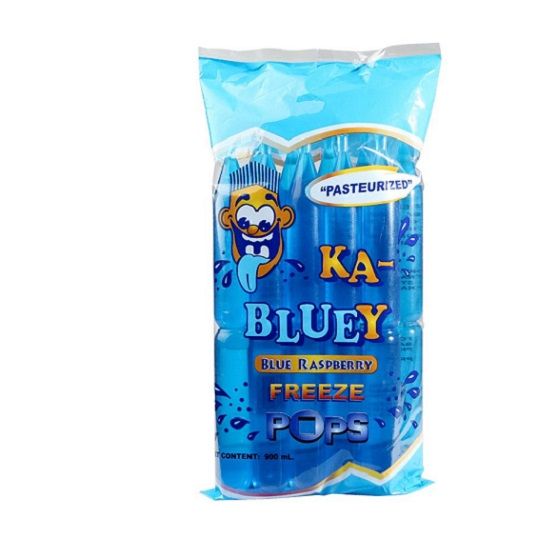 Ka Bluey Sour Ice Pops Ice Blocks Freezer Pops Popsicles Treats Snap Stix Sour Blue Raspberry Flavour Gluten Free 90ml