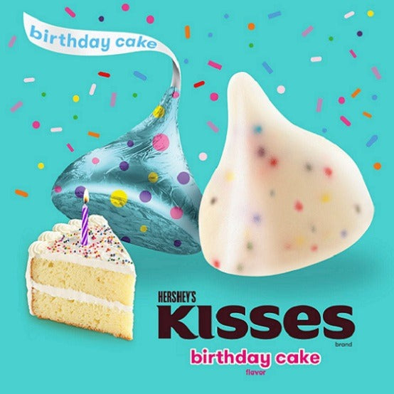 Hershey's Hersheys Kisses Birthday Cake Chocolate Gluten Free 283g Share Bag