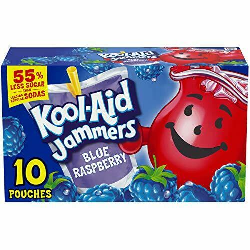 Kool Aid Jammers Blue Raspberry Ready-to-Drink Soft Drink Pouch Single Serve 177ml