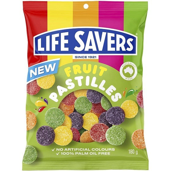 Life Savers Fruit Pastilles Chewy Candy Peg Bag 180g