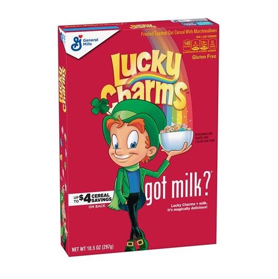 General Mills Lucky Charms Breakfast Cereal 297g box – The Lolly Barn