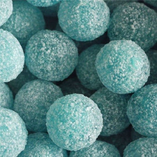 Barnetts Mega Sour Blue Raspberry Flavoured Sour Balls Hard Candy Glut ...